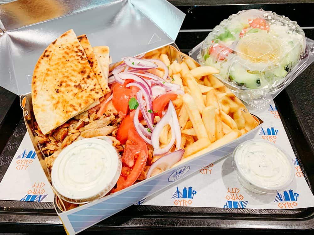 greek food on a plate