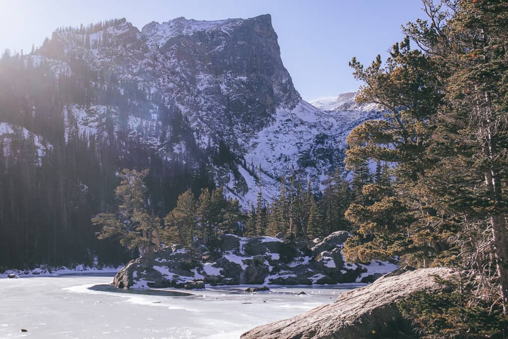 dream lake in rocky mountain national park